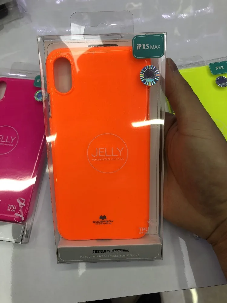 Меркурий натуральная Goospery флуоресцентный Желейный чехол для iPhone 6 6s 7 8 Plus X XS XR Xs Max 11 11PRO 11 Pro Max