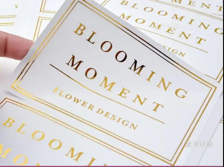 2 дюйма золотые Фольга Цвет печать логотипа на заказ стикер