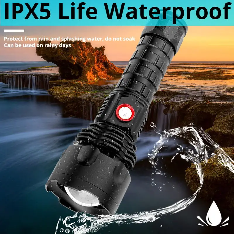 Ультра яркий светодиодный светильник Xlamp XHP50.2 водонепроницаемый 5 режимов
