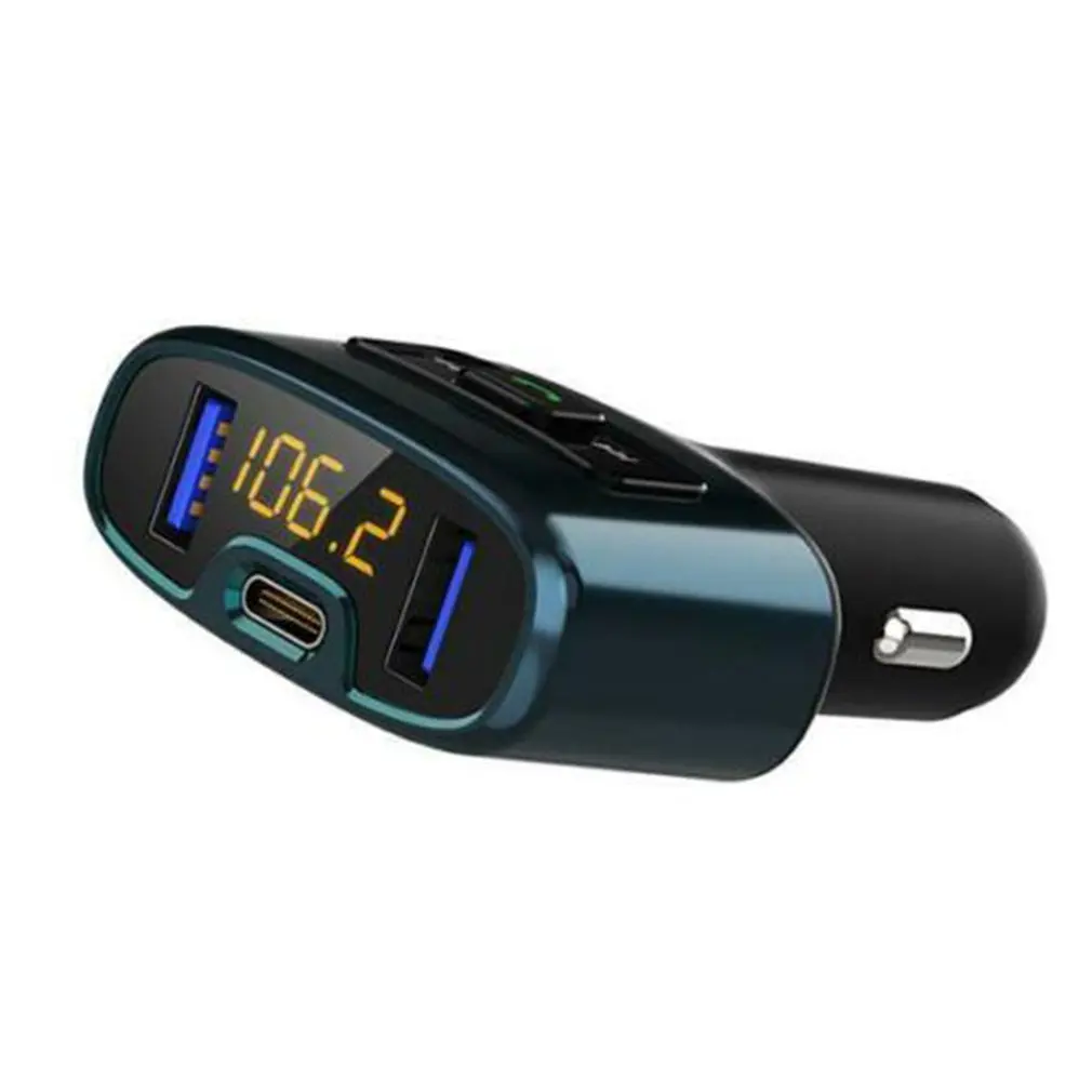 

Wireless FM Transmitter Car Kit Hands-Free Car Charger Mp3 Player TYPE-C PD Charging Player Automobile Car Wireless MP3