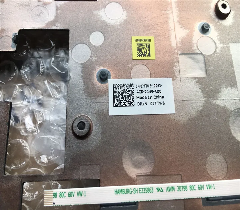 Абсолютно чехол для ноутбука Dell E6520 C shell запасной чехол с сенсорной панелью левая и правая кнопочная плата 7TTW6