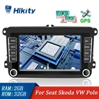 Hikity Android 8,1 2din автомобильный мультимедийный MP5 плеер 8 дюймов GPS wifi радио автомобиль для VWVolkswagenGolfPoloPassatb7b6SEATSkoda
