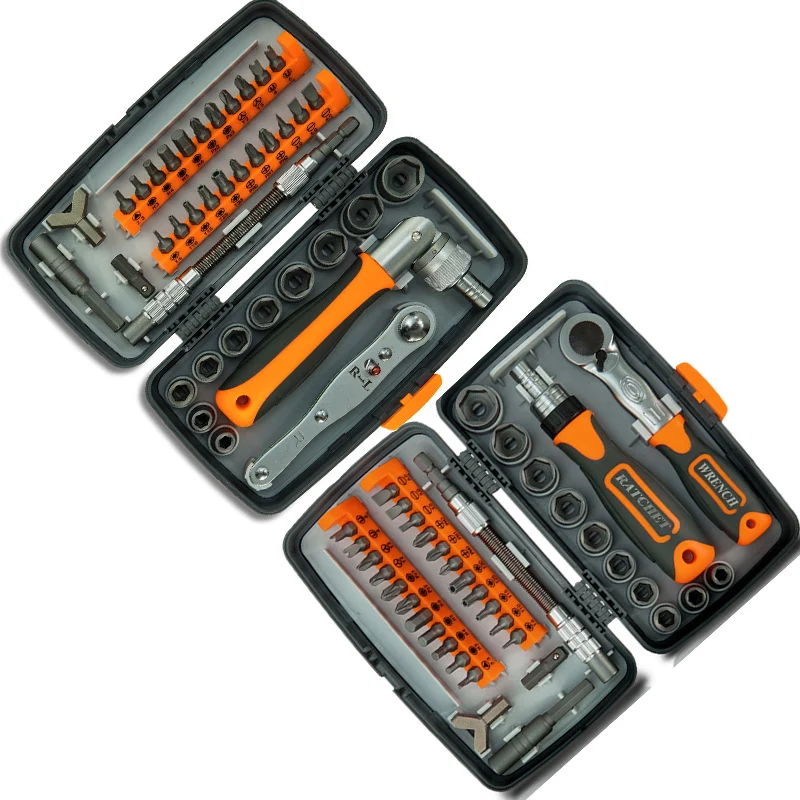 

Набор ручных инструментов, комплект инструментов 38 в 1 с отверткой и трещетками