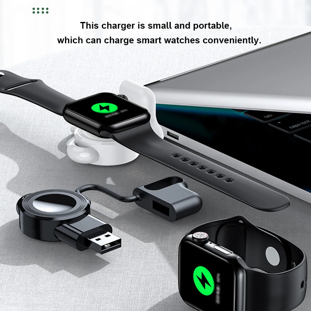 

Watch Charger For iwatch1/2/3/4/5/6 USB Wireless Watch Charging Dock Portable Charging Station Replacement for iOS