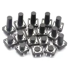 10 шт. 12x12 мм панель PCB мгновенный тактильный Такт Мини кнопочный переключатель DIP 4pin 12x12x4.356-19 мм 12*12*4,3 мм 5 мм 6 мм-19 мм