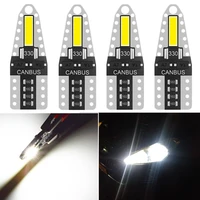 4pcs t10 w5w white led upgrade drl backup reverse map dome light sourcing for audi bmw benz ford focus vw passat golf citroen