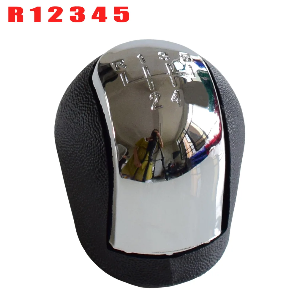 

Chrome ABS 5 6 Speed Car Gear Shift Knob Lever Stick Pen For Vauxhall Opel Vectra C B Corsa Astra Combo 2002 2003 2004 2005