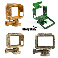 plastic protective housing case cover action camera camouflage protection border frame box for go pro hero 5 gopro accessories