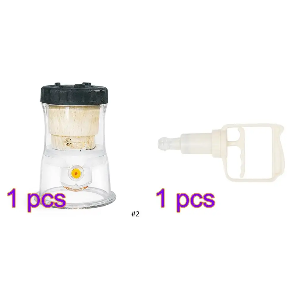 Type02 add Air pump Chinese Medicine Moxibustion Acupuncture Points Cupping Burning Moxa Chinese Cupping Heating Therapy Anti-broken Vacuum Can - Цвет: Type02 add Air pump