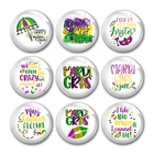 Круглая стеклянная маска с кабошоном и плоским основанием для украшений сделай сам