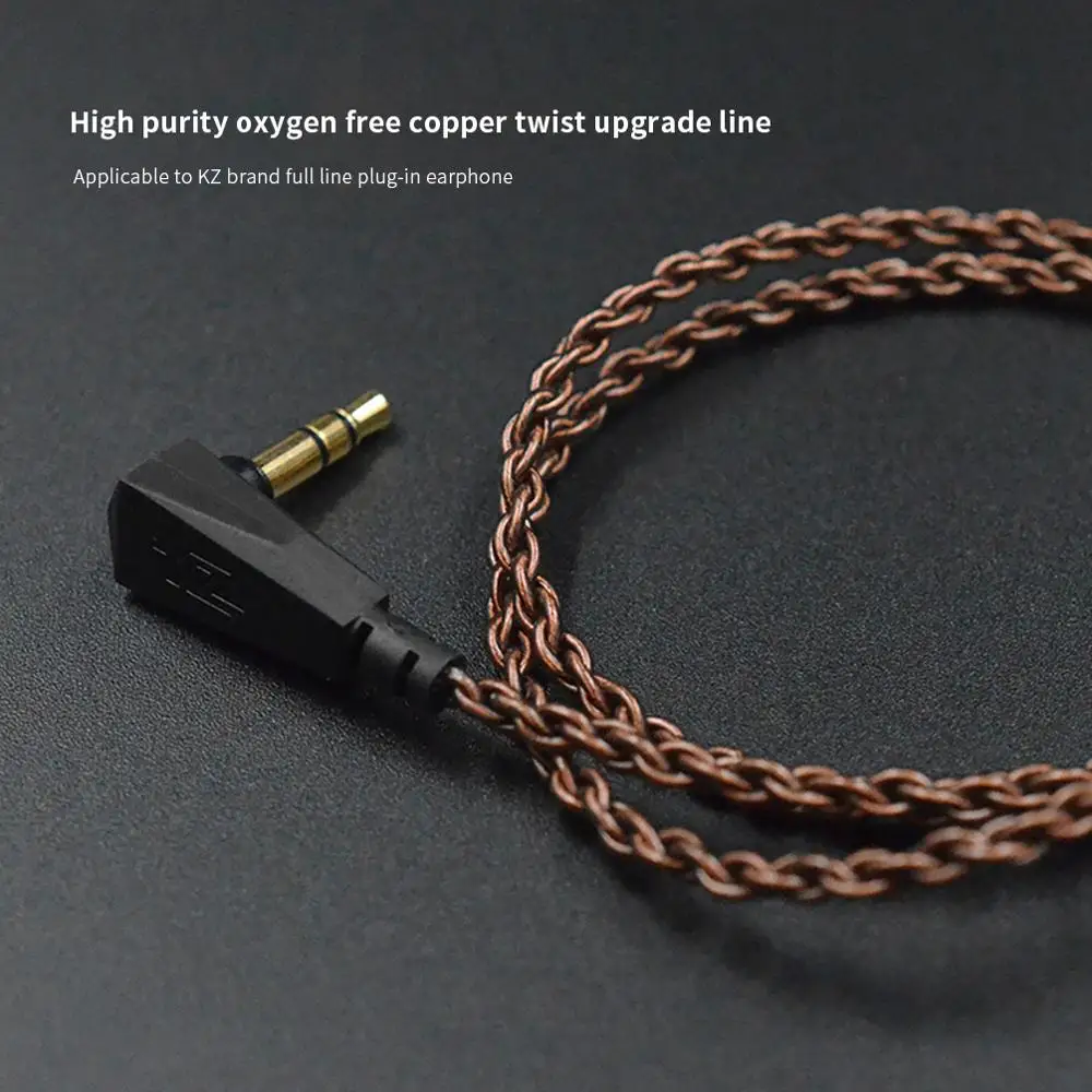 KZ ZS10 ZST ZS3 оригинальный кабель высокой чистоты бескислородная медь витой