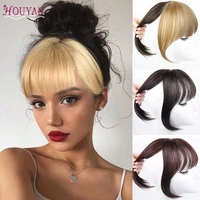 houyan air bangs wig piece natural 3d french bangs linen platinum two color seamless face fake bangs girl