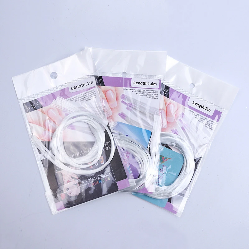 1 м дизайн ногтей быстрое расширение стекловолокна Акриловые DIY спа УФ гель для