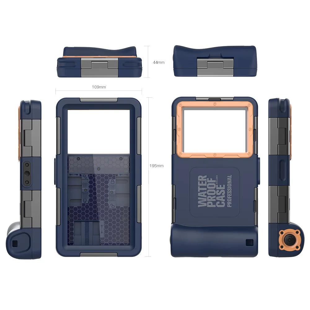 new second generation upgrade mobile phone diving case waterproof case for iphonex xs max pro xr 11 12 huawei samsung xiaomi free global shipping
