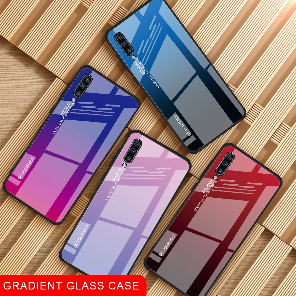 Чехол для Samsung Galaxy M10 M40 A10 A80 из закаленного стекла|Бамперы| |