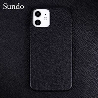 2021 new luxury genuine leather cover phone case for iphone 12 11 x grainy cases for iphone 11pro button fashion cutout design