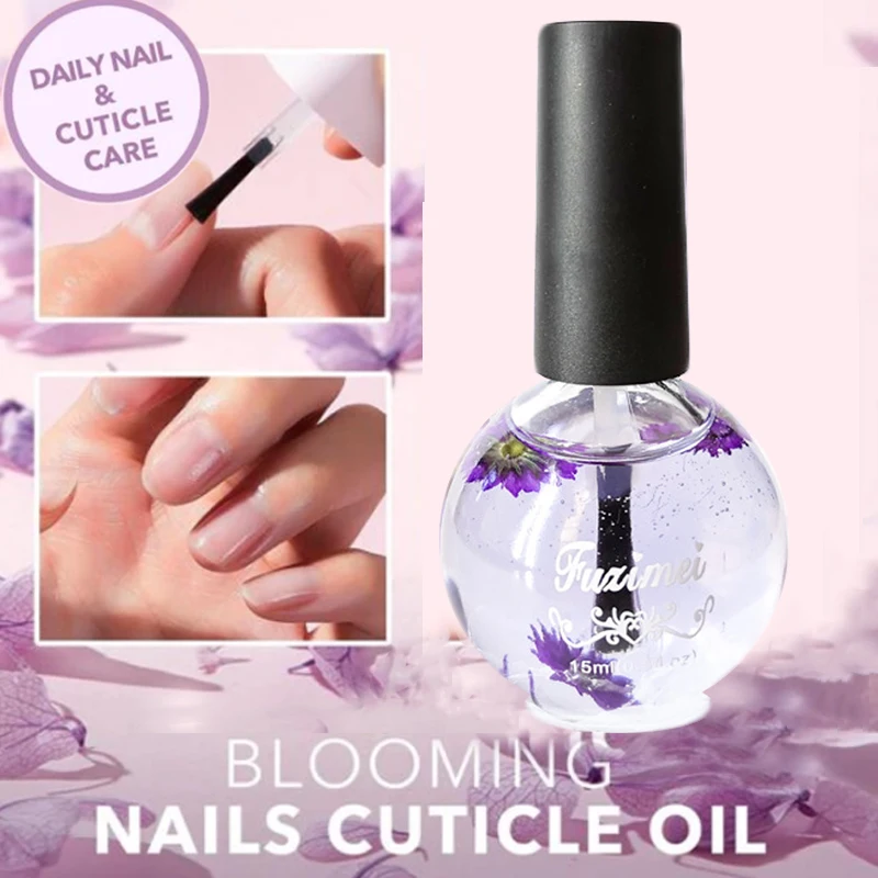 

Blooming Nails Cuticle Oil Dried Flowers Softener Nutritional Cuticle Oil Treatment Nutritious Gel Polish Cuticle Nail Care Oil