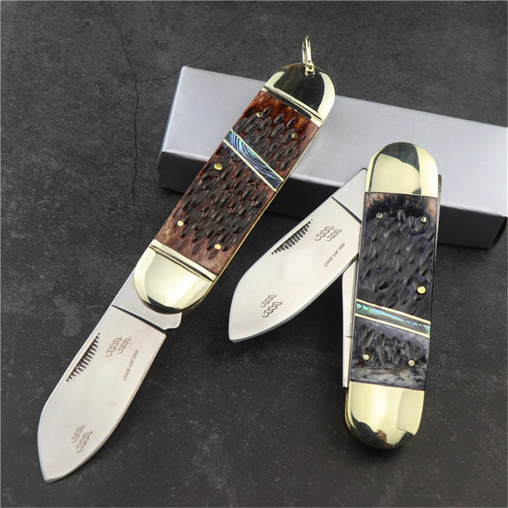 Складной нож Sunfish светильник двойной для фруктов окрашенная медь ручка из