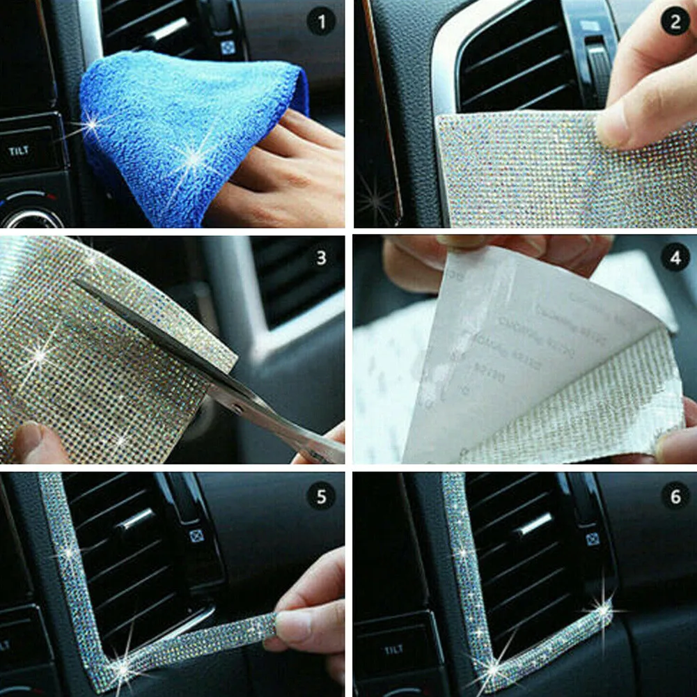 

Diamond Sticker Laptop Rhinestone Sheet 24*20CM Car Crystal Decoration
