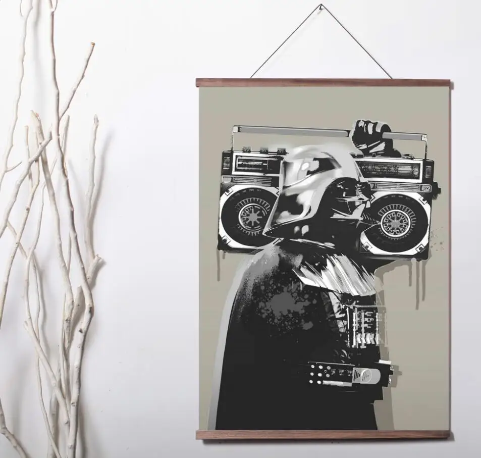 Мира Роом Искусство Холст Плакат Украшение картина с твердой древесиной свиток |