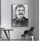 Сталин, портрет, холст, плакат, печать, фигурка, живопись, минималистичное искусство, черно-белая Настенная картина, Современное украшение для дома