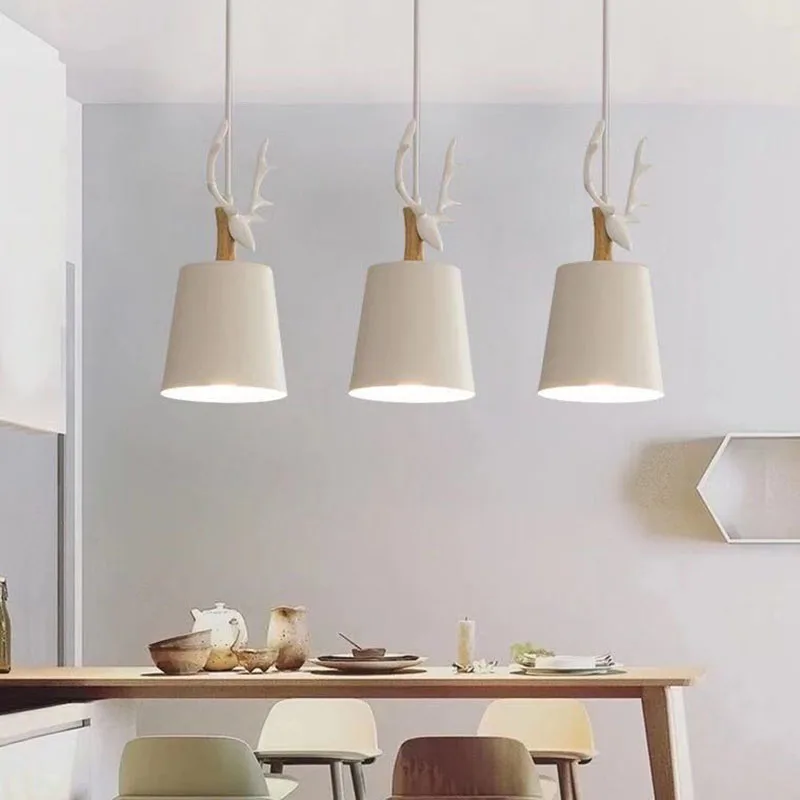 Современная модная ресторанная люстра в скандинавском стиле простая деревянная
