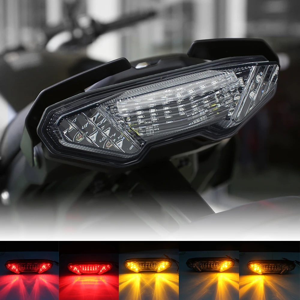 Задний стоп сигнал для мотоцикла задний фонарь светодиодный желтый Yamaha MT09 MT10 FZ 09