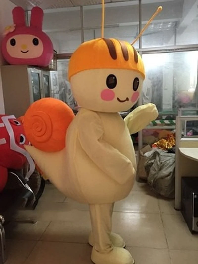 

Милый костюм талисмана улитки, костюм мультяшного персонажа, карнавальный костюм талисмана, вечерние платья на Хэллоуин для сцены, бесплат...