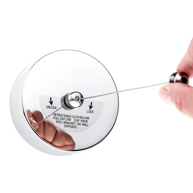 

3M Portable Stainless Steel Retractable Clothesline Indoor Outdoor Laundry Hanger Clothes Clothes Drying Rack Rope clothes line