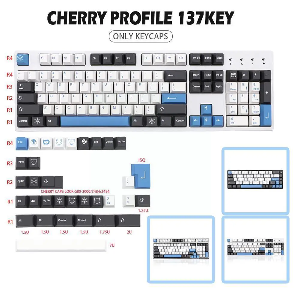 

Колпачки клавиш GMK Circle PBT, колпачки клавиш с сублимационной высотой, 137 клавиш, раскладка клавиш для механической клавиатуры, колпачки клавиш...