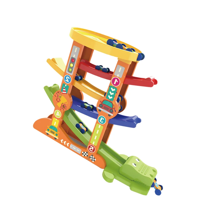 

Car Sliding Toy Inertial Rail Car Set Parent-Child Interaction Racing Car Toys Multi-Angle Track Vehicle Model Gift For Boy Kid