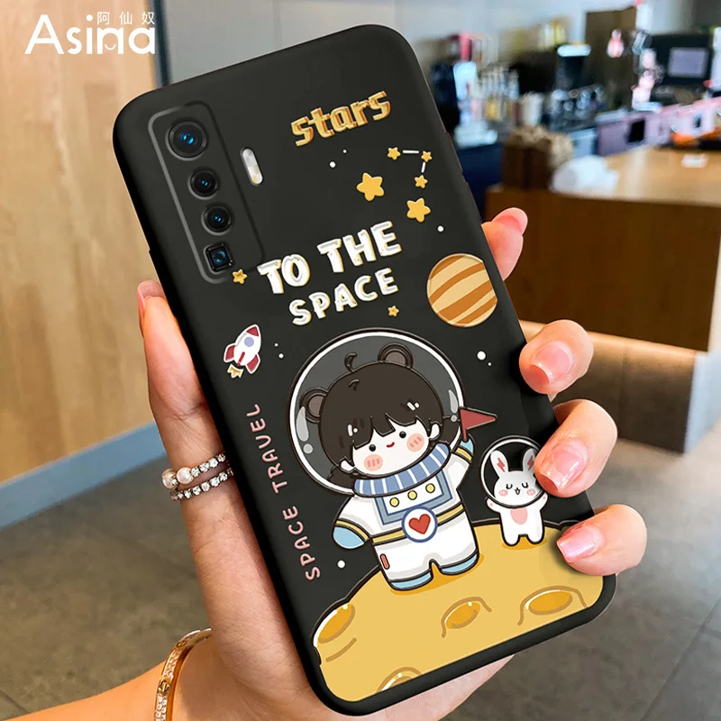 

ASINA Liquid Silicone Case For VIVO X50 60 30 Pro Cover Cartoon Bumper Fashion Couple Cases For Vivo Z5X Z1Pro iQOO Neo Y17 V17