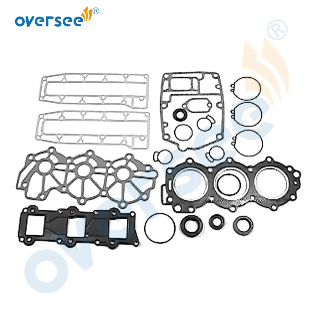 6J8-W0001-00 Outboard Gasket Set Kit Replaces FOR YAMAHA MARINE 25HP-30HP 3CYL 6J8-W0001-03
