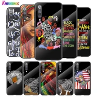 black girl human rights for xiaomi mi 11 11i 10t cc9e 9t note 10 ultra pro lite 5g tempered glass cover shell phone case
