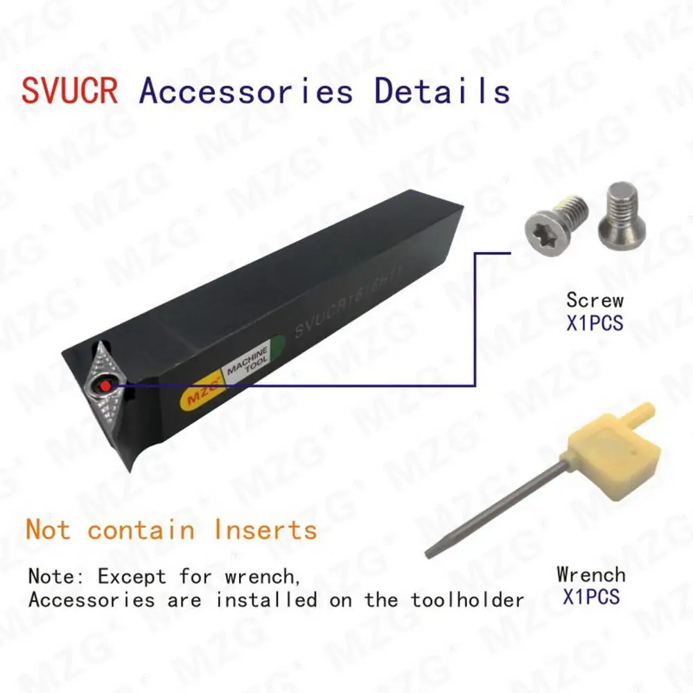 MZG SVUCR 1616 20*20 S тип сверлильный держатель инструментов VCMT твердосплавная вставка