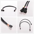 1 шт. 3Pin Женский Y сплиттер двойной 3 Pin типа папа материнская плата Мощность кабель с адаптером для ПК компьютер чехол вентилятор подключить провода сплиттер преобразования