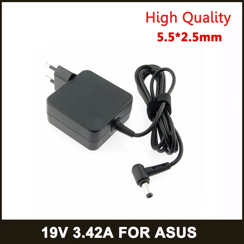 

EU 19V 3.42A 65W 5.5X2.5mm AC Charger Laptop adapter ADP-65DW For ASUS x450 X550C x550v w519L x751 Y481C Power Supply Portable