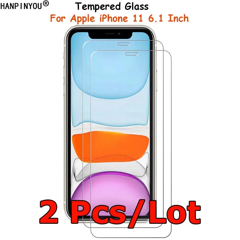 2 шт./партия для Apple iPhone 11 6 1 &quotзакаленное стекло защиты экрана ультратонкая