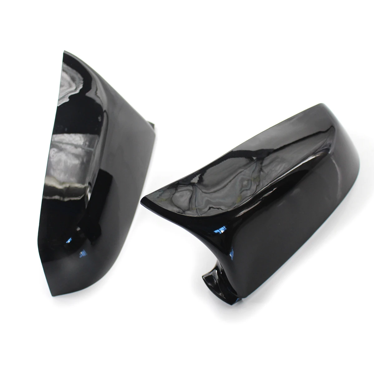 Чехол для зеркала заднего вида углеродное волокно яркий черный BMW 5 6 7 серии E60 F10 F11