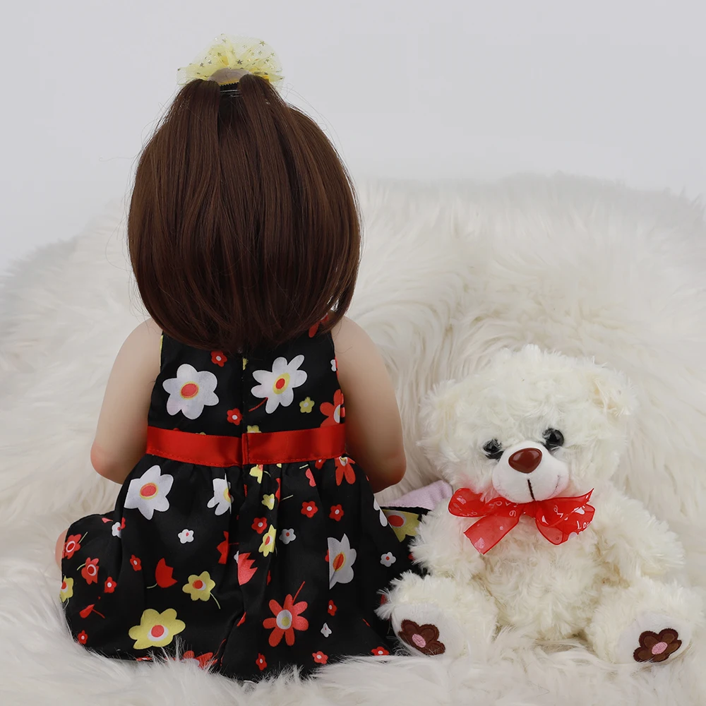 Горячая продажа 18 дюймов Bebe Reborn Baby Doll полностью силиконовая Реалистичная модная