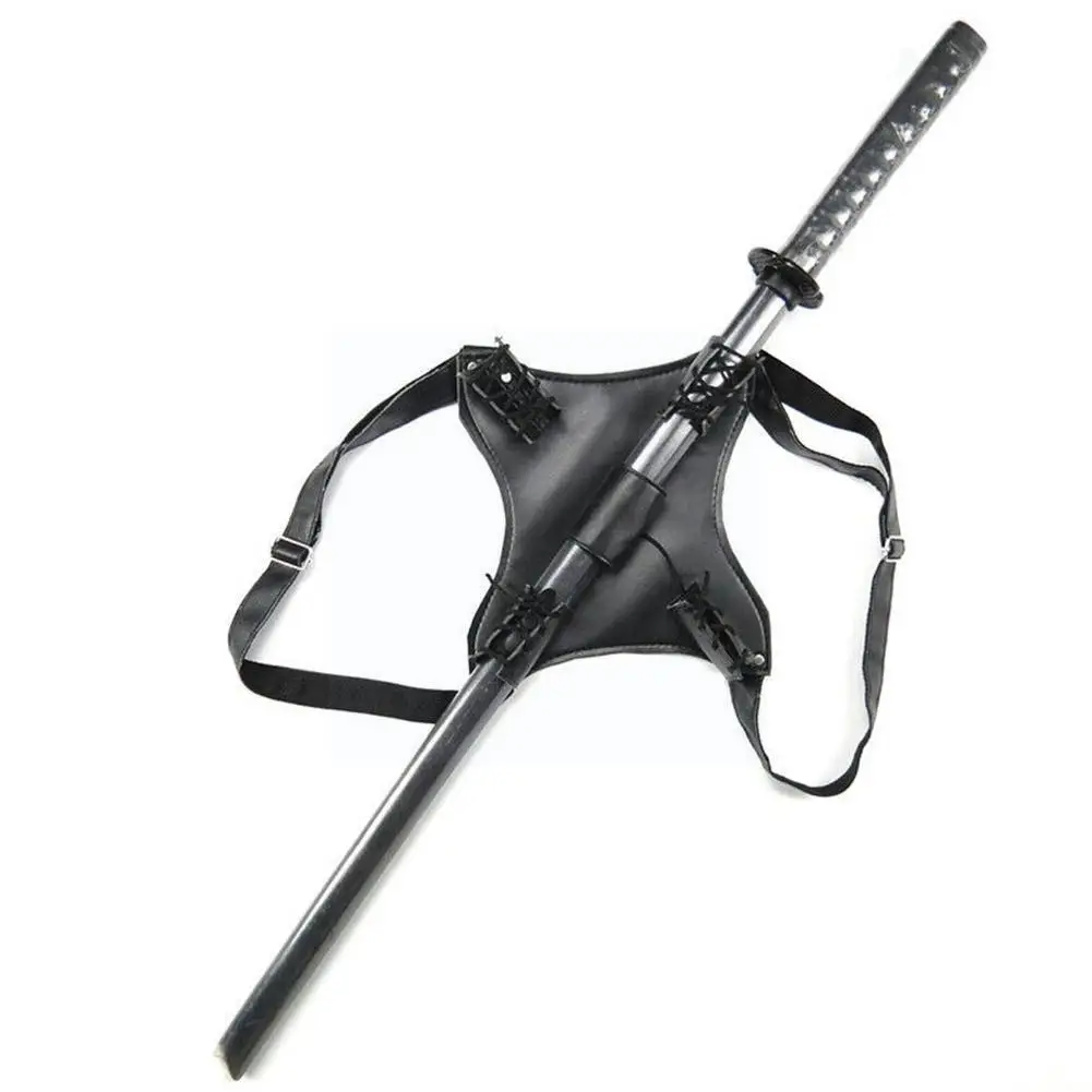 

Harness Mens Leather Dual Sword Carrying Back Exotic Halloween Belt/pistol Back Cosplay Holste Costumes Harness Scabbard Ho L1d3