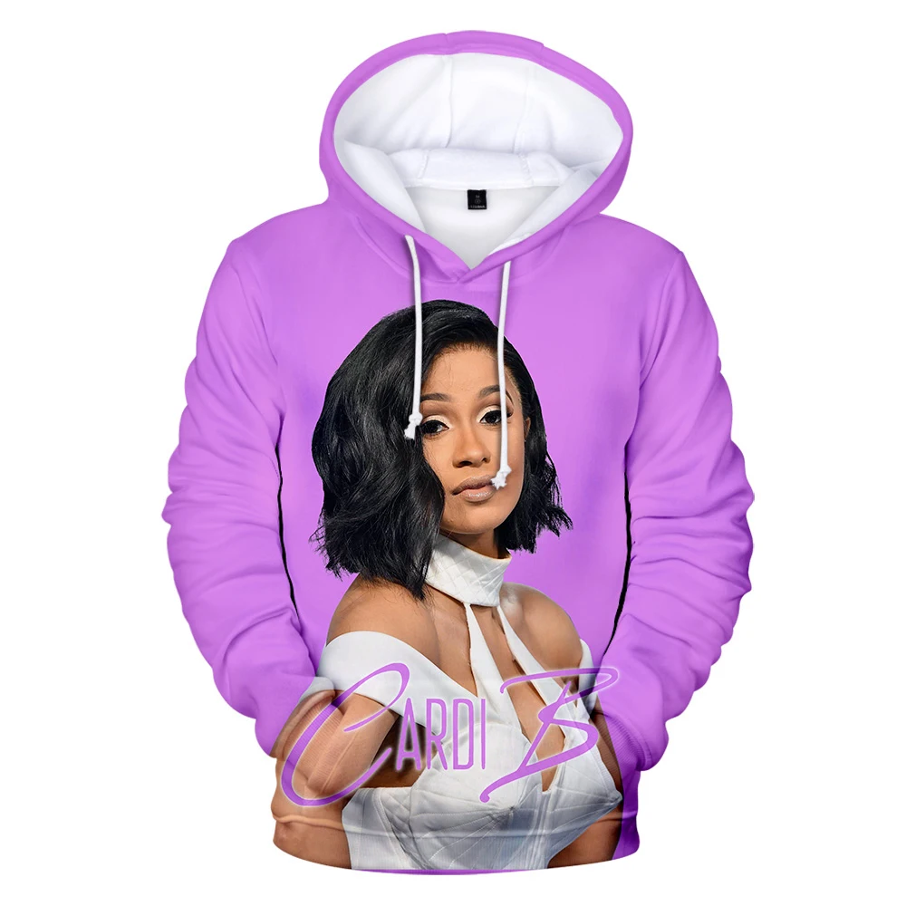 

Aikooki Cardi B Hoodies Men/Women Hoodie Sweatshirts Hooded Hot Rapper Cardi B Hoody Mens Casual Winter Poll Peculiar All-match