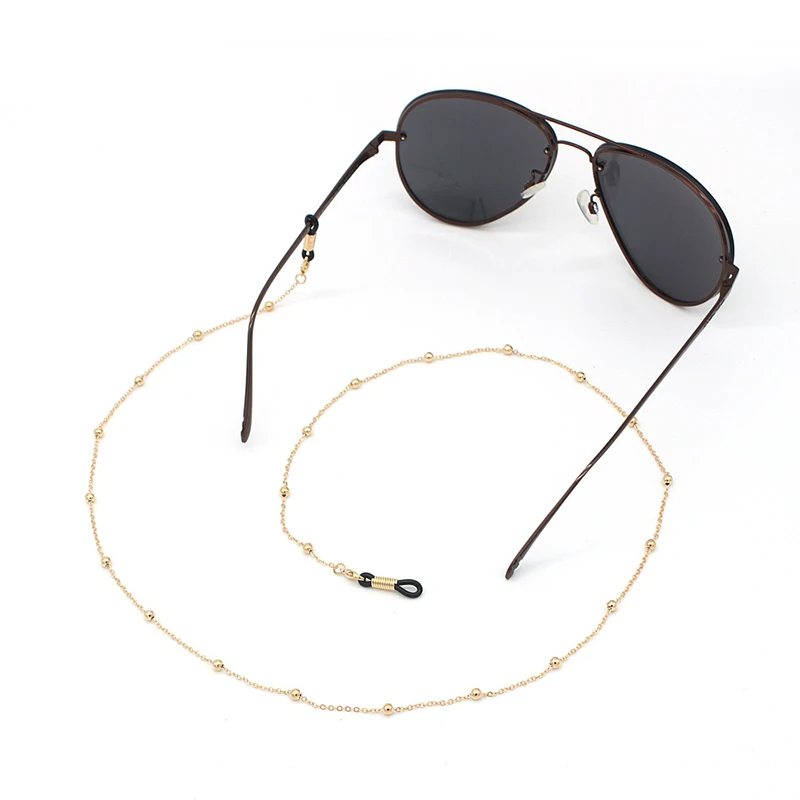 

Steampunk Iron Balls Chain Long Necklace/Glasses Fashion Neck Strap Metal Glasses Women Jewelry Decoration Accessories