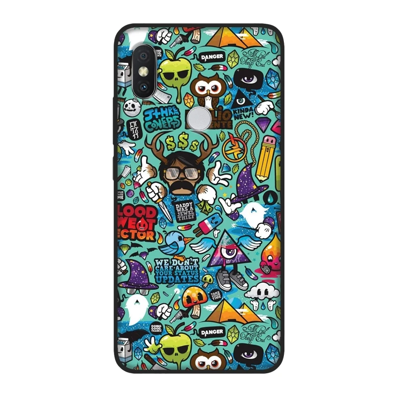 Чехол для телефона Xiaomi Redmi S2 6A 5 Plus 4A Pocophone F1 Note 4 4X 5A 6 Pro Prime аниме граффити