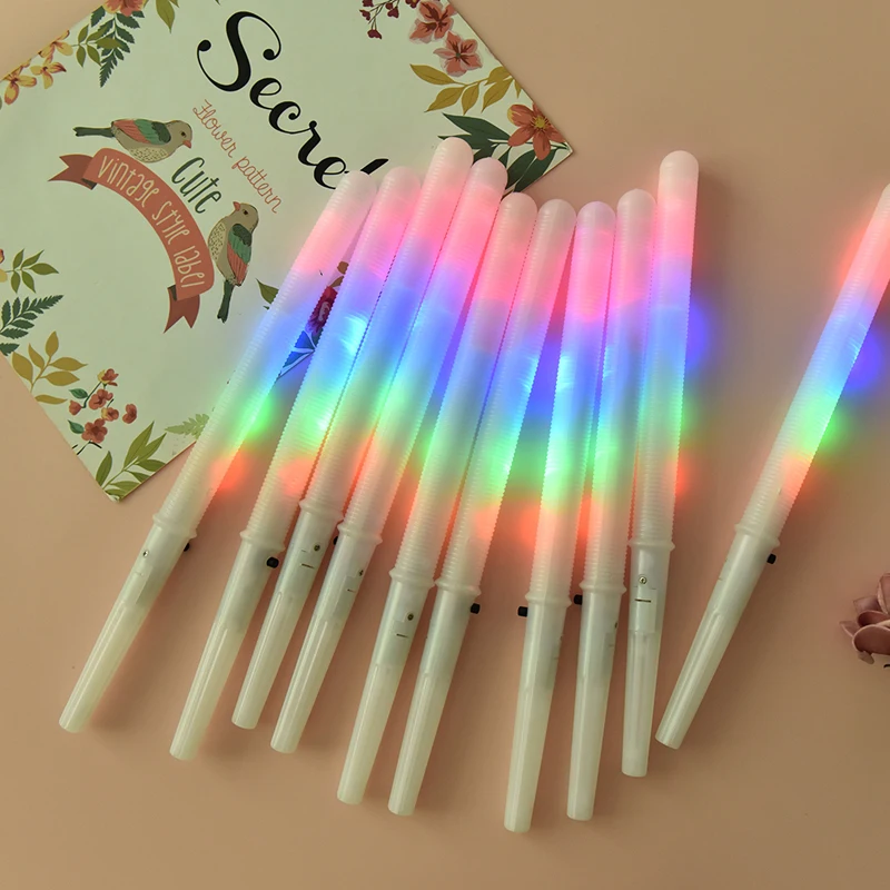 

1pcs Colorful Marshmallow Glow Stick LED Light Up Cotton Candy Cones Colorful Glowing Marshmallow Sticks Impermeable