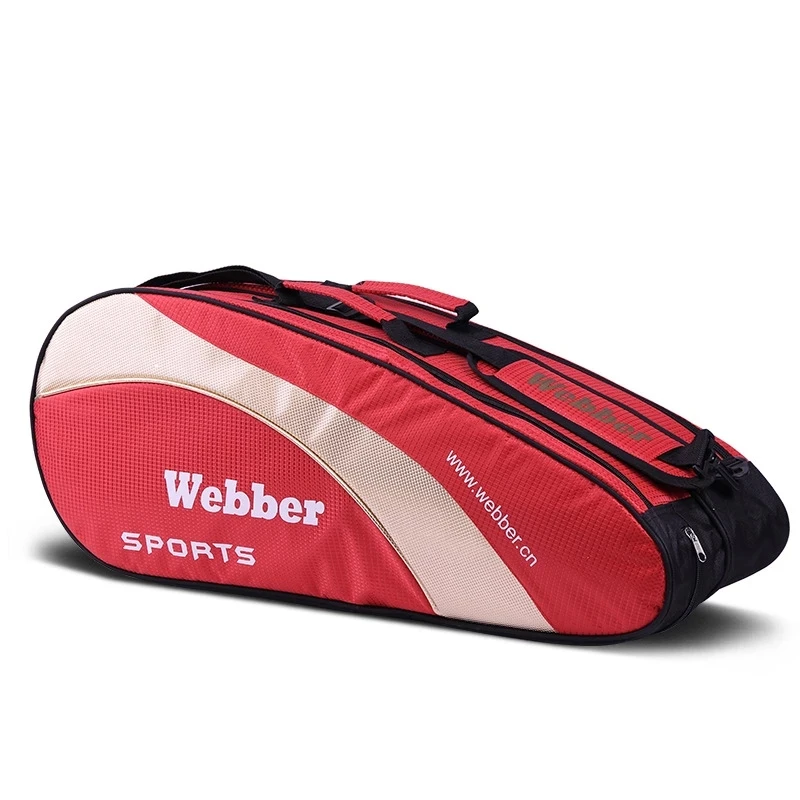 Large Badminton Bag Portable Tennis Racket Badminton Shoes Backpack Athlete Sports Training Bag 6-12 Pcs Rackets   -40