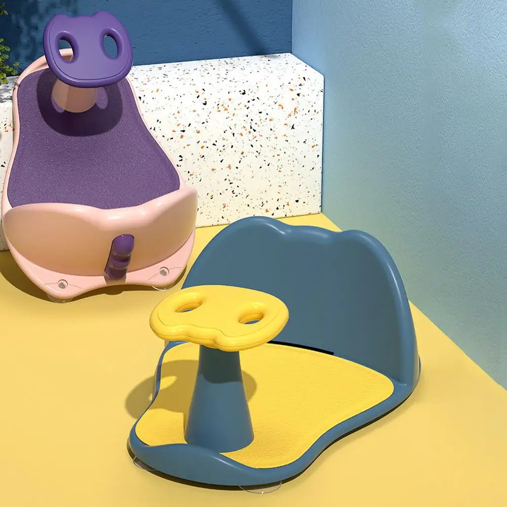 

Детское сиденье для ванной со съемной ручкой, подставка для купания и душа с 5 присосками, нескользящее, развлечение