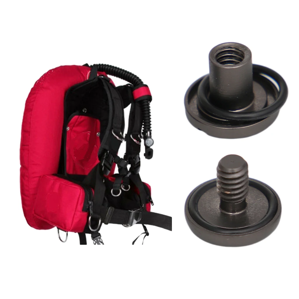Набор 2 BCD Backplate книжные винты из нержавеющей стали Tech аксессуары для дайвинга m8x10