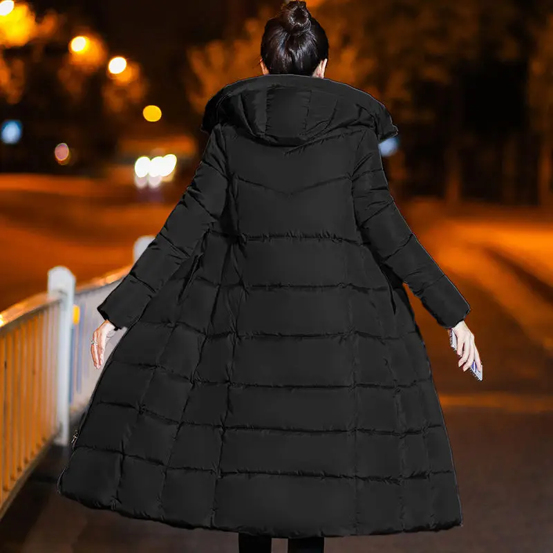 Длинные Abrigos Mujer 2019 зима новая корейская мода Слим Повседневная Толстая стеганая