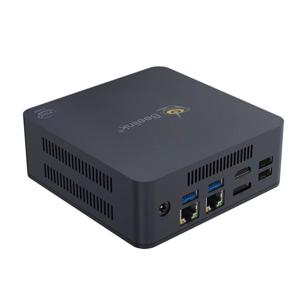Мини пк с двумя LAN Intel Core i3 5005U 2 0 ггц DDR3L 8 гб RAM/256 SSD/DIY WIN10 HDMI DP 4K HTPC NUC компьютер 1000